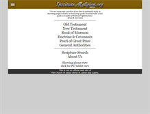 Tablet Screenshot of instituteofreligion.org